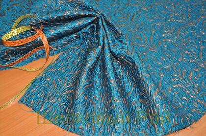 Жаккард "Hermes" Цвет морской волны (глубокий) (г-124)