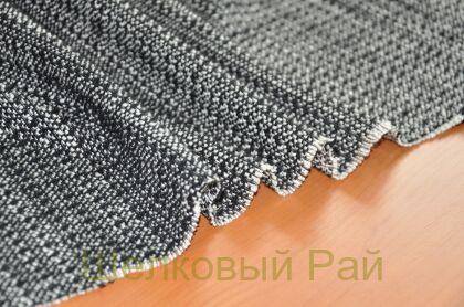 Вискоза "CHANEL" Цвет черно-белый (г-266)