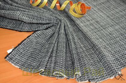 Вискоза "CHANEL" Цвет черно-белый (г-266)