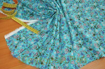 Вискоза "BLUMARINE" (цвет бирюзовый) г-349(1)
