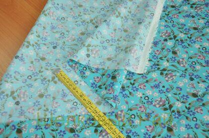 Вискоза "BLUMARINE" (цвет бирюзовый) г-349(1)