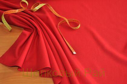 Пальтовая шерсть "Max Mara" Цвет красный (г-440)