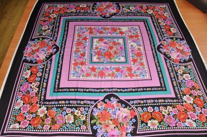 Атласный шелк "ALBERTA FERRETTI" цвет розовый (б-257)