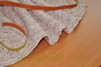 Пальтовая шерсть "CHANEL" Цвет бежево - розовый г-430