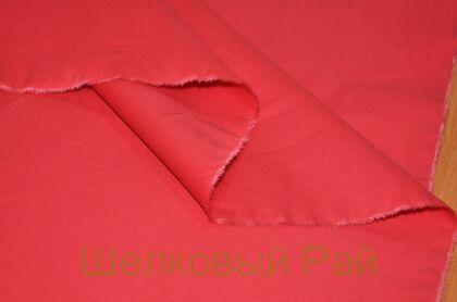 Хлопок сатиновый c эластаном цвет красный (алый) (г-468)