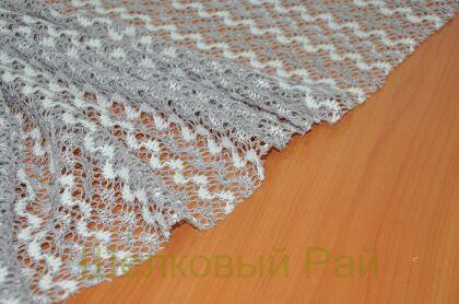 Трикотажное вязаное полотно с пайетками - "Missoni" (г-425)