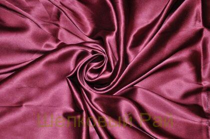 Шелк с эластаном Цвет брусничный (е-41)