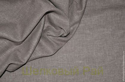 Лен с хлопком Цвет коричнево-серый (ж-73)