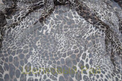 Шелковый шифон "Леопард"