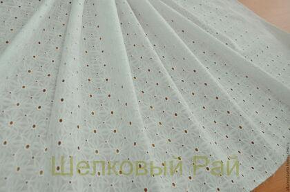 Ткань хлопок ришелье (цвет белый)