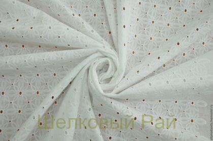 Ткань хлопок ришелье (цвет белый)