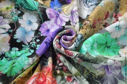 Крепдешин шелковый "Blugirl" (в-166)