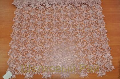 Кружевное макраме Швейцария Цвет пастельно-розовый (г-136)