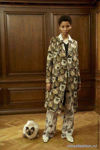 Шерсть "Stella McCartney" ткань с котиками (д-59)