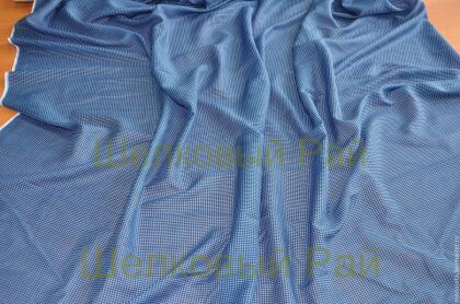 Батист шелковый "Cividini" цвет синий (в-5)