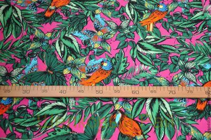 Хлопок с эластаном "Райская птица" (в-130)