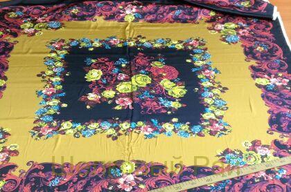 Шелк атласный стрейч (Купоны) (а-223)