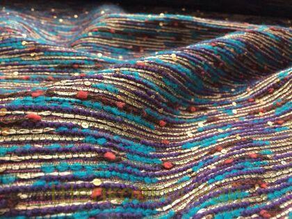 Ткань шанель с пайетками "CHANEL" (д-420)