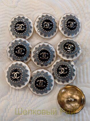 Пуговицы металлические с логотипом "Chanel" (д-1242)
