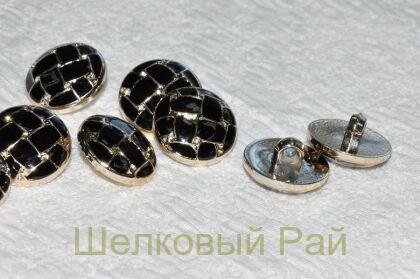 Пуговица пластиковая д-554 (черный)