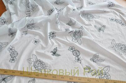 Вышивка на хлопке "Monnalisa", (д-206)