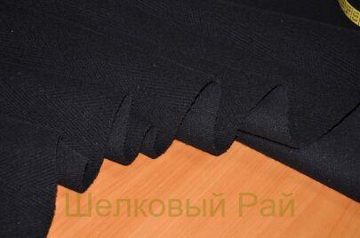 Пальтовая шерсть "Max Mara", цвет черный, г-392