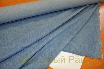 Джинсовая ткань вареная светло-синяя (д-1337)