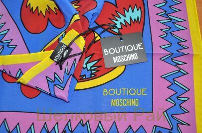 Платок шелковый "MOSCHINO BOUTIQUE" (цвета яркие)