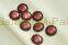Пуговицы декоративные винтажные (цвет бордовый)