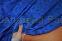 Тафта синяя шелковая шантунг (б-2)