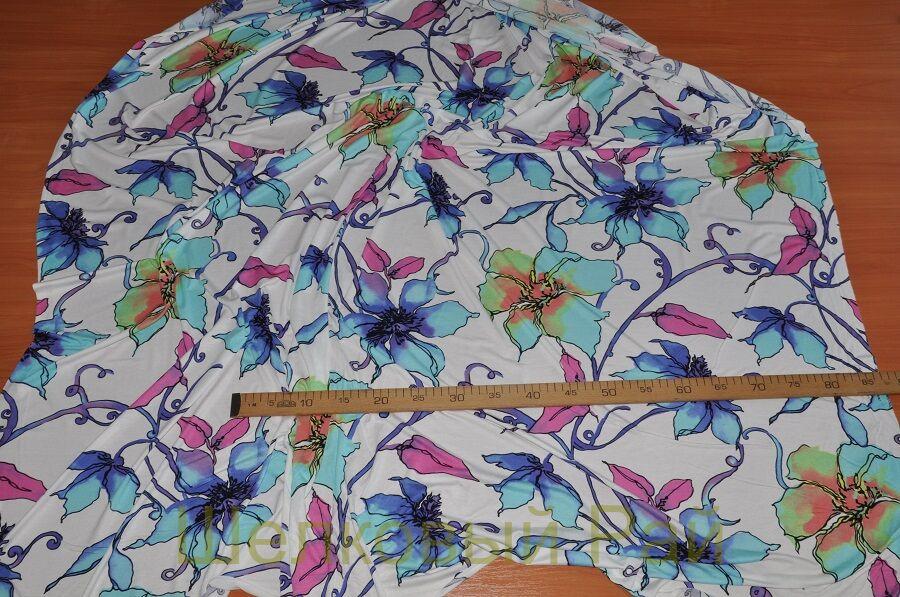 расцветки ткани трикотаж с цветочным принтом. трикотаж с цветами. платье с цветным принтом. платье в цветочек. ткани 100 руб.